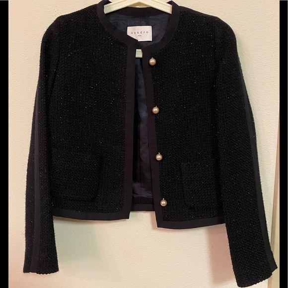 💗SOLD💗Sandro Tweed Jacket - Picture 1 of 3